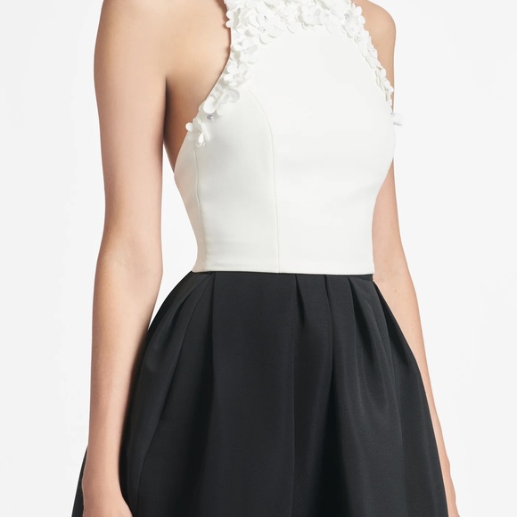 Sachin & Babi Dominique Gown - Ivory/Black size 12 - NEW WITH TAGS - Picture 2 of 4